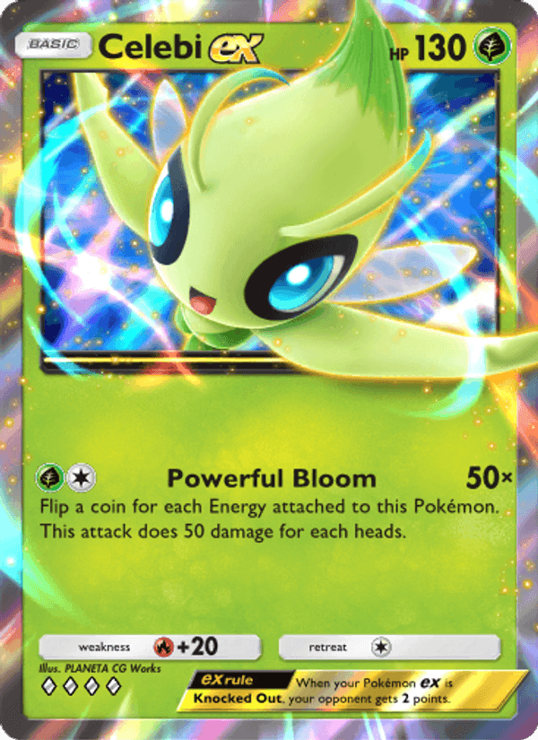 Carta Pokémon Celebi ex 003