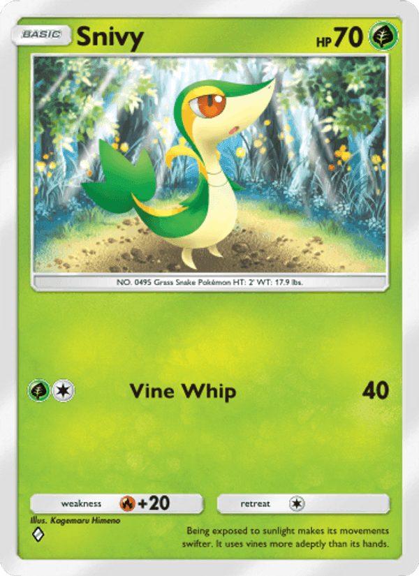 Carta Pokémon Snivy 004