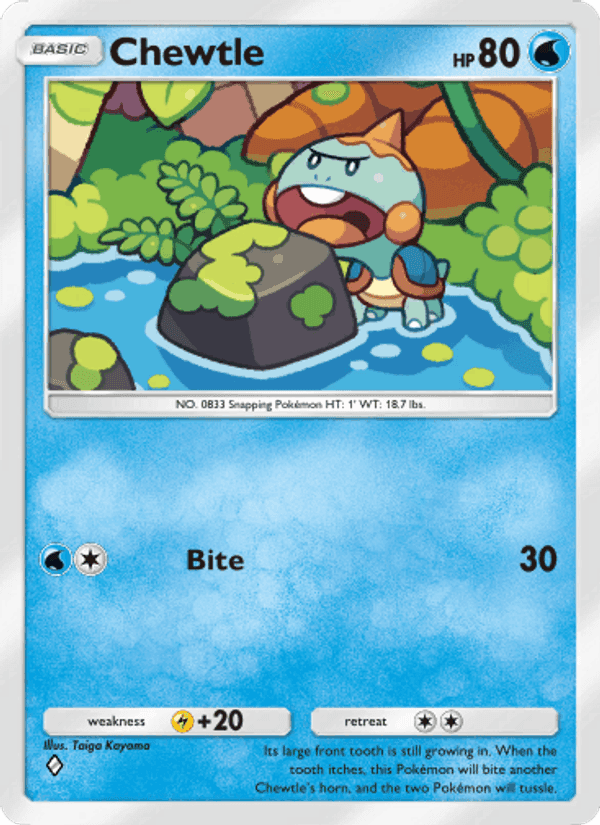 Carta Pokémon Chewtle 022