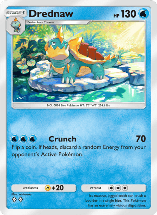 Carta Pokémon Drednaw 023