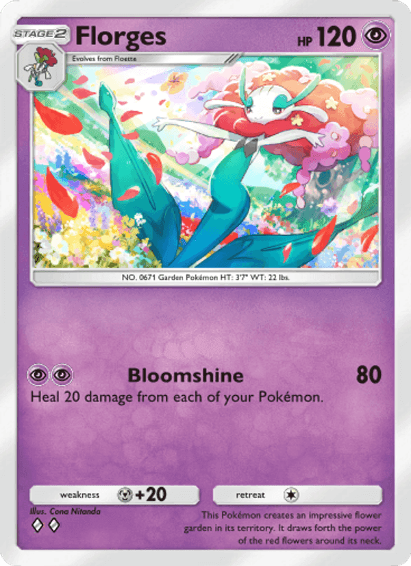 Carta Pokémon Florges 038