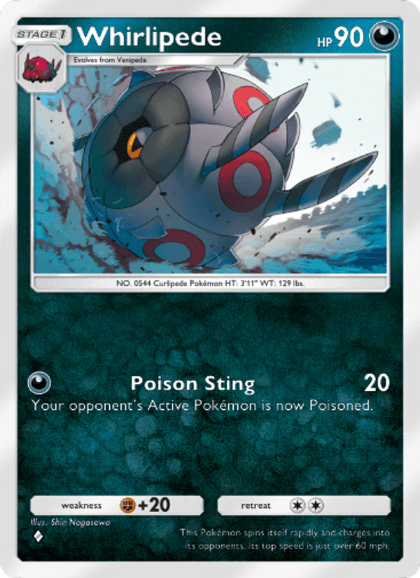 Carta Pokémon Whirlipede 054