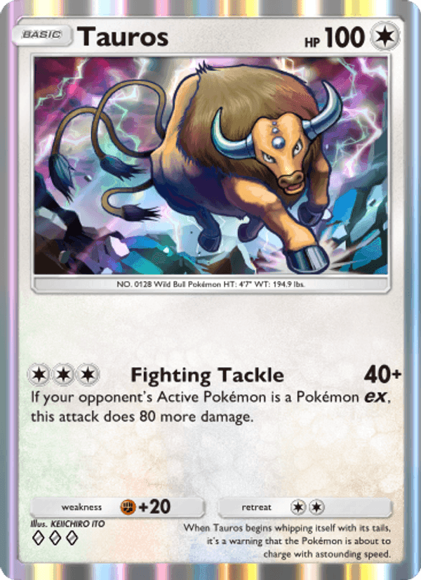 Carta Pokémon Tauros 060