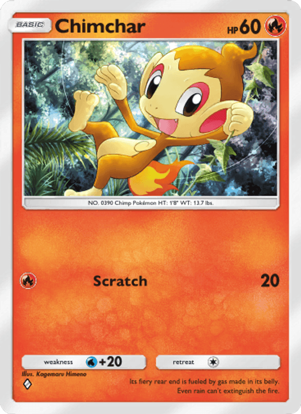 Carta Pokémon Chimchar 027
