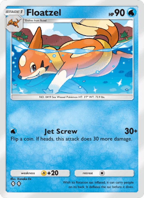 Carta Pokémon Floatzel 039