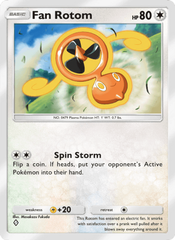Carta Pokémon Fan Rotom 142