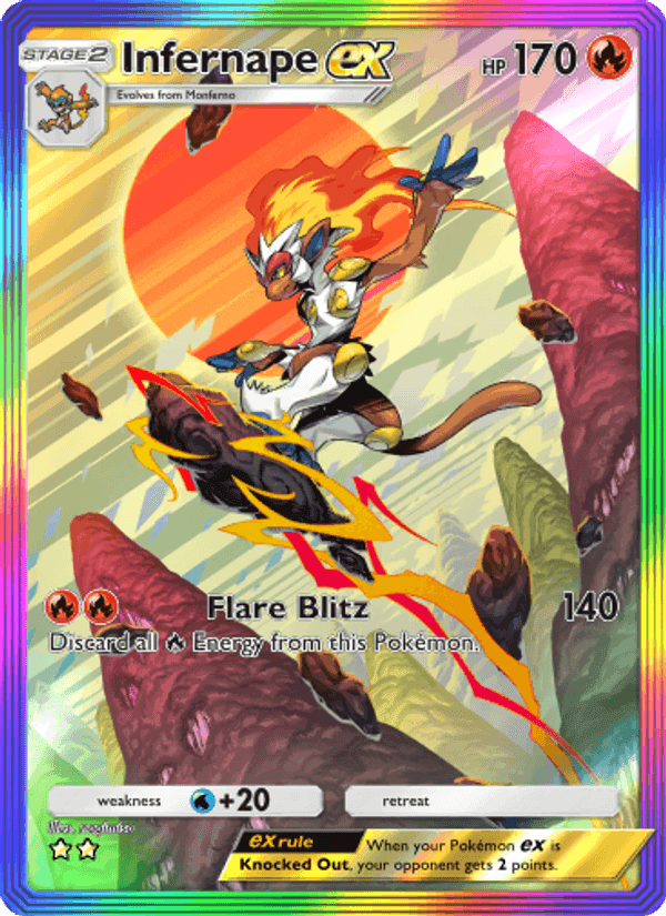 Carta Pokémon Infernape ex 197