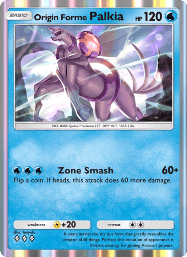 Carta Pokémon Origin Forme Palkia 023