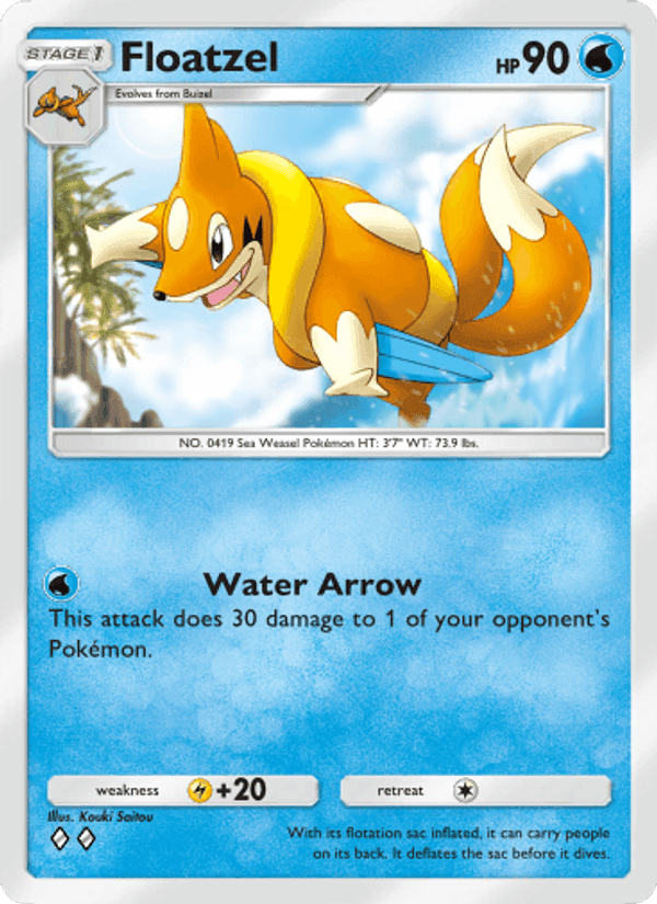 Carta Pokémon Floatzel 017 de A2b