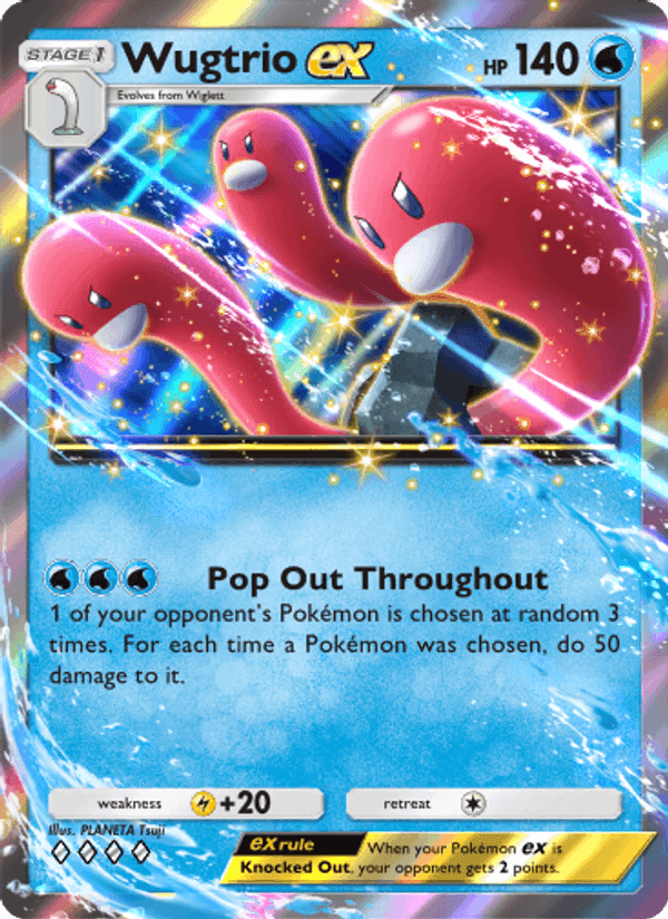 Carta Pokémon Wugtrio ex 019