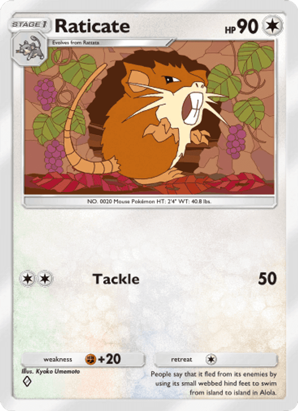 Carta Pokémon Raticate 059
