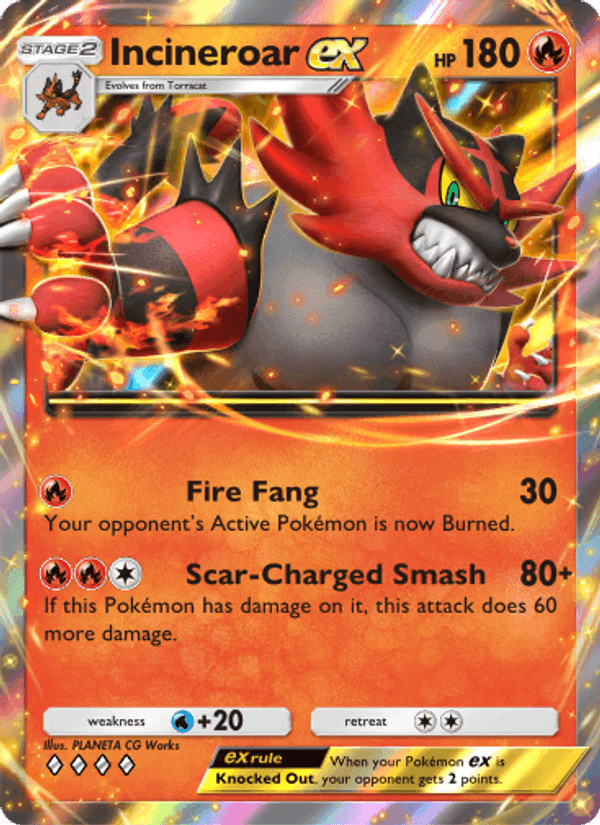 Carta Pokémon Incineroar ex 033