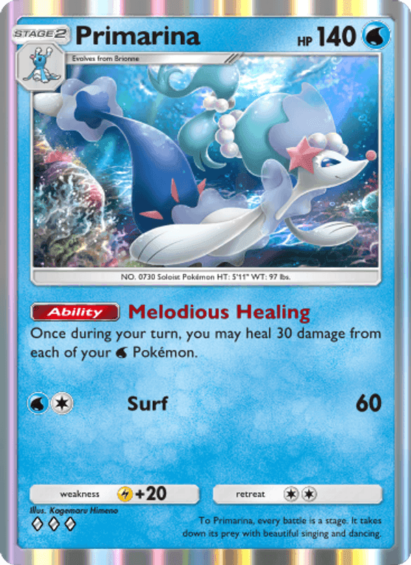 Carta Pokémon Primarina 048
