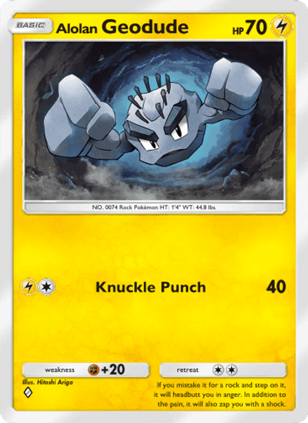 Carta Pokémon Alolan Geodude 059