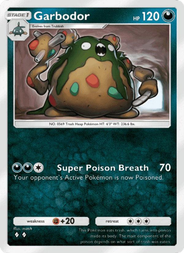 Carta Pokémon Garbodor 114