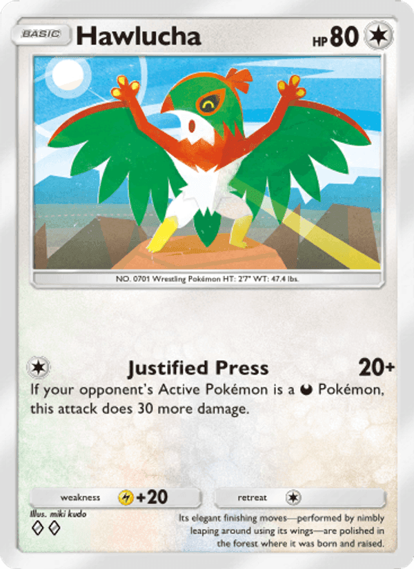 Carta Pokémon Hawlucha 132