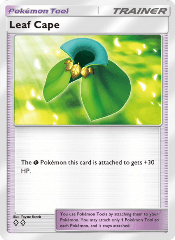 Carta Pokémon Leaf Cape 147 de A3