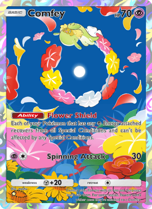 Carta Pokémon Comfey 168