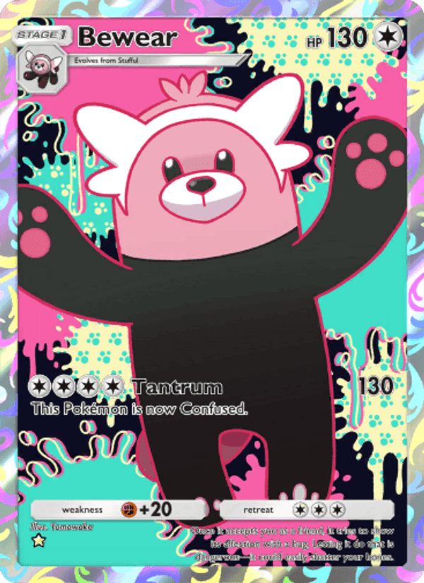 Carta Pokémon Bewear
