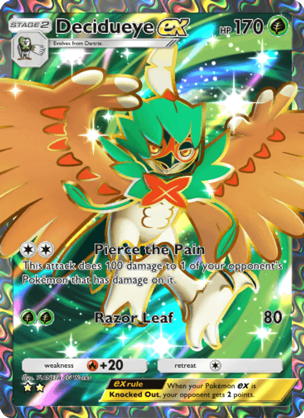 Carta Pokémon Decidueye ex 180