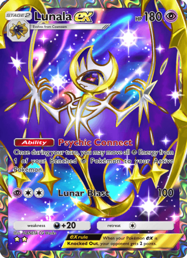 Carta Pokémon Lunala ex 186