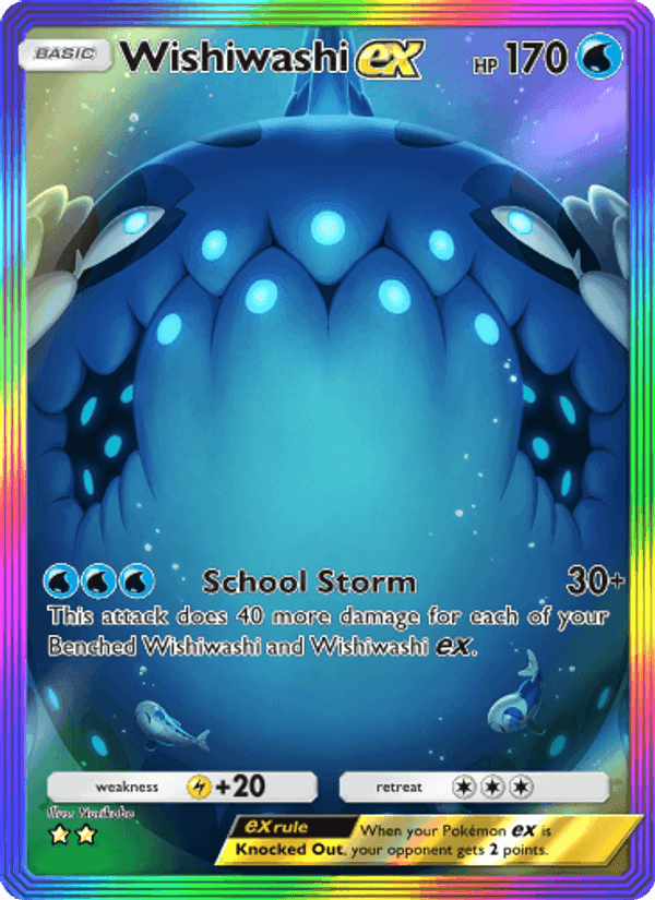 Carta Pokémon Wishiwashi ex 202 de A3