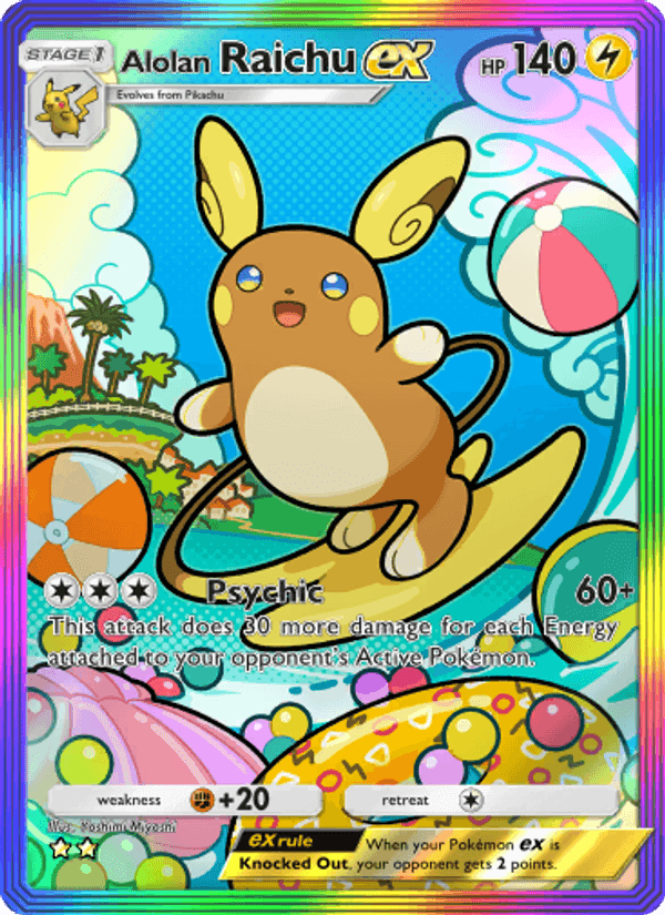 Carta Pokémon Alolan Raichu ex 203
