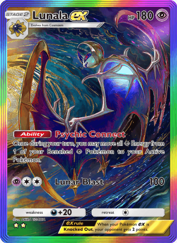 Carta Pokémon Lunala ex 204