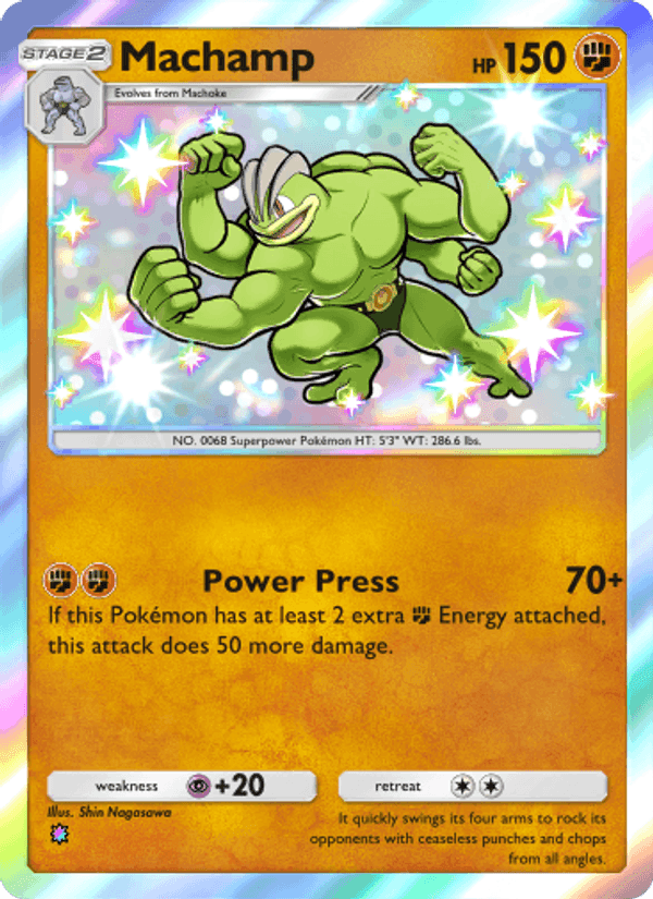 Carta Pokémon Machamp 225