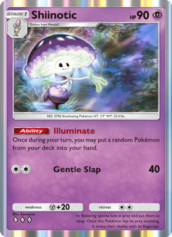 Carta Pokémon Shiinotic 027