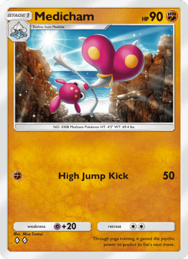 Carta Pokémon Medicham 029