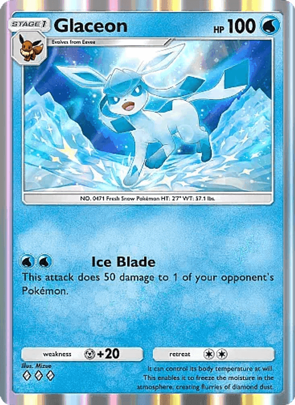 Carta Pokémon Glaceon 017