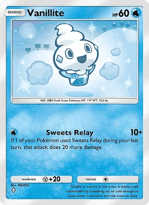 Carta Pokémon Vanillite
