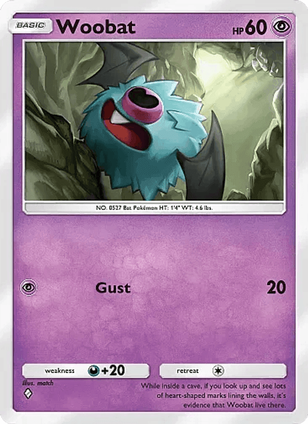 Carta Pokémon Woobat 029