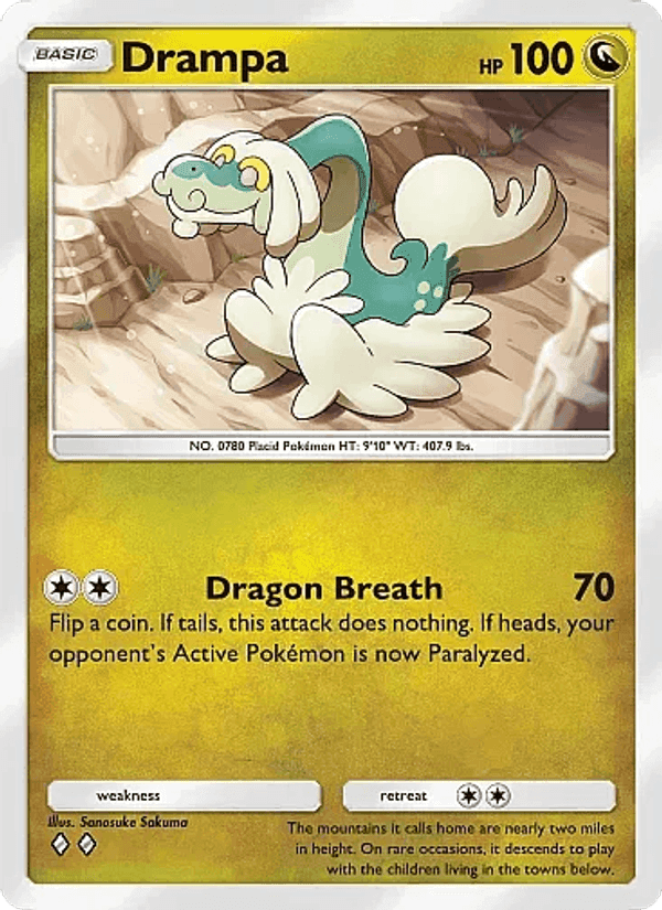 Carta Pokémon Drampa 054