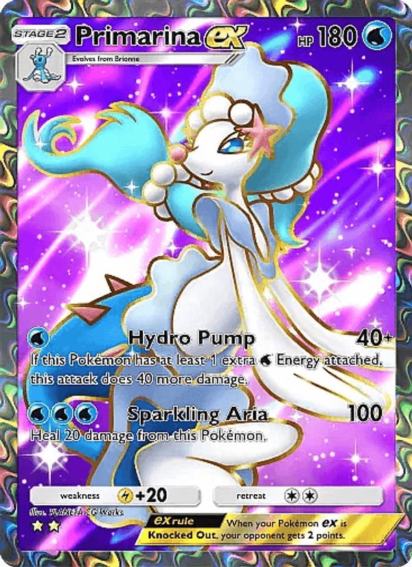 Carta Pokémon Primarina ex 080