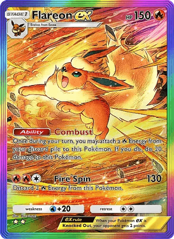 Carta Pokémon Flareon ex 087