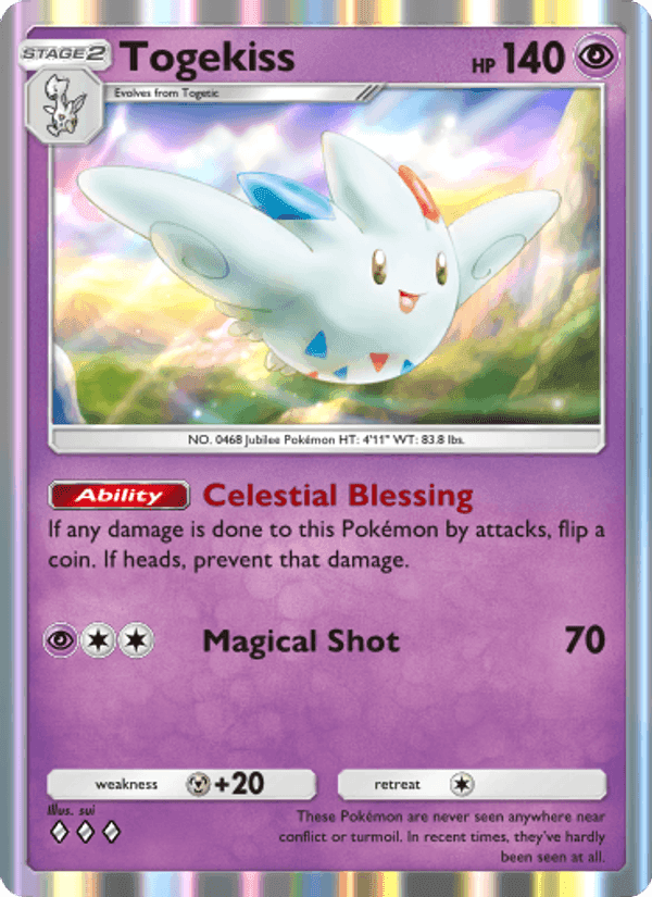 Carta Pokémon Togekiss 080 de A4