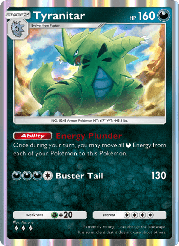 Carta Pokémon Tyranitar 119