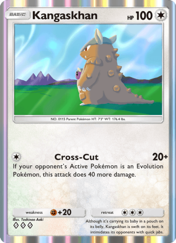 Carta Pokémon Kangaskhan 133