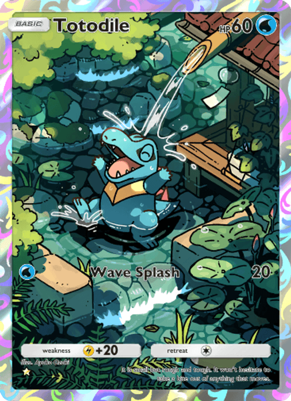 Carta Pokémon Totodile 167