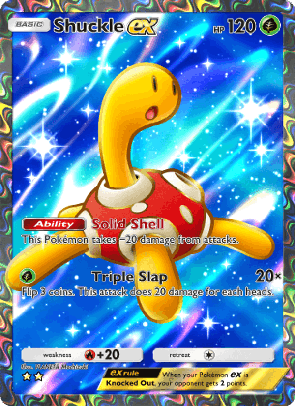Carta Pokémon Shuckle ex 186