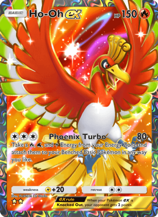 Carta Pokémon Ho-Oh ex 187