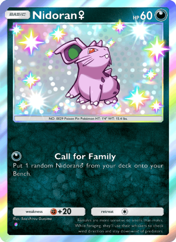 Carta Pokémon Nidoran♀ 223