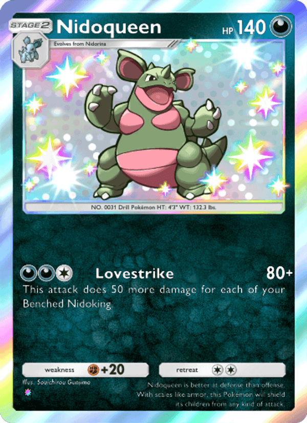 Carta Pokémon Nidoqueen 225