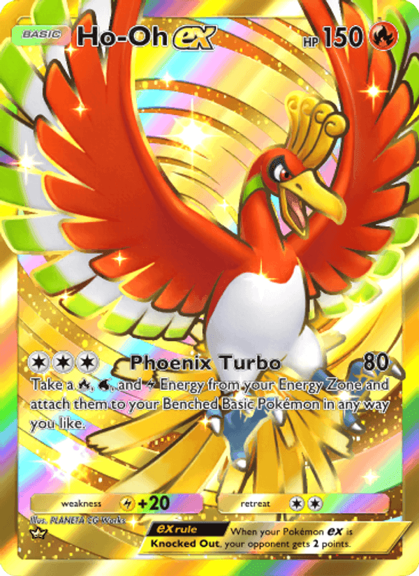 Carta Pokémon Ho-Oh ex 240
