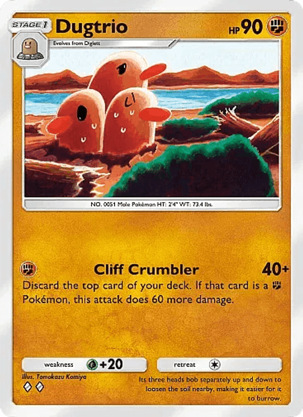 Carta Pokémon Dugtrio 041