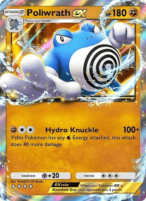 Carta Pokémon Poliwrath ex 042