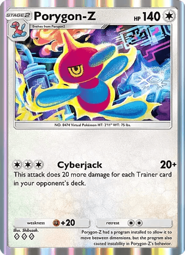 Carta Pokémon Porygon-Z 058