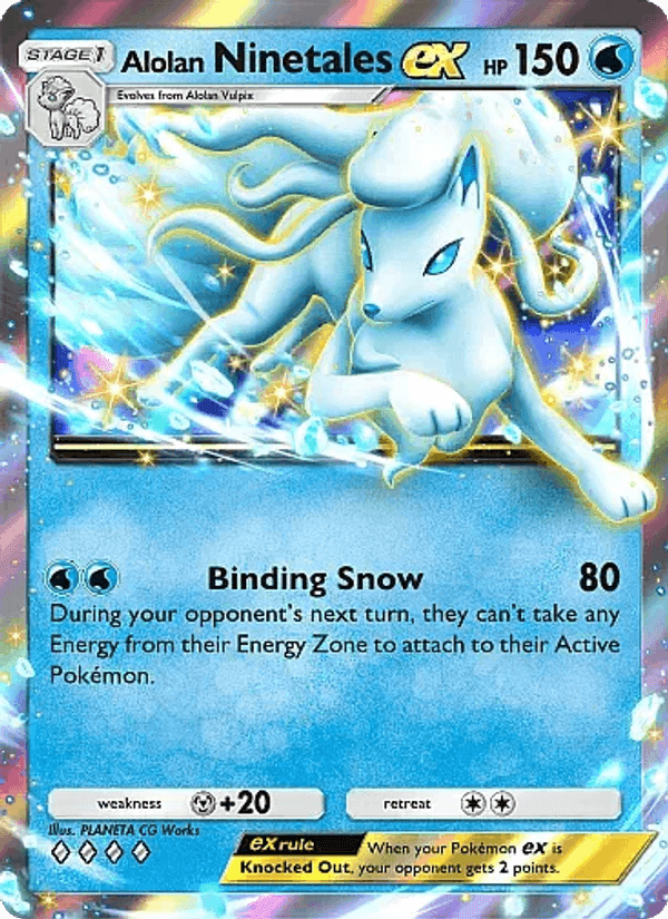 Carta Pokémon Alolan Ninetales ex 029